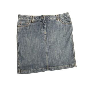 Ann Taylor Blue Denim Pencil Skirt